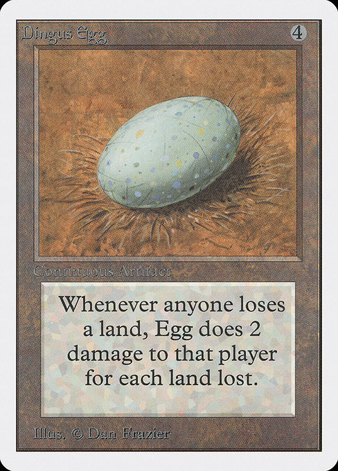 Dingus Egg - Unlimited Edition Rare Card