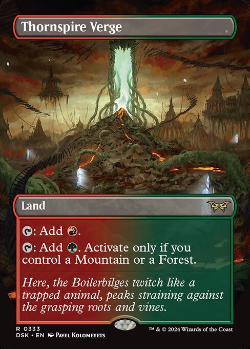 Thornspire Verge - Duskmourn: House of Horror Rare Card