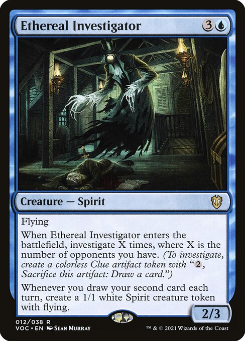 Ethereal Investigator - Crimson Vow Commander Rare Card