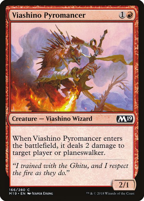 Viashino Pyromancer - Core Set 2019 Common Card
