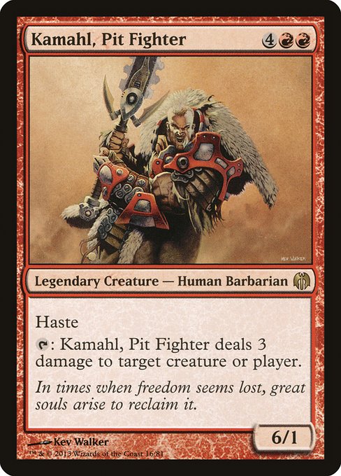 Kamahl, Pit Fighter - Duel Decks: Heroes vs. Monsters Rare Card