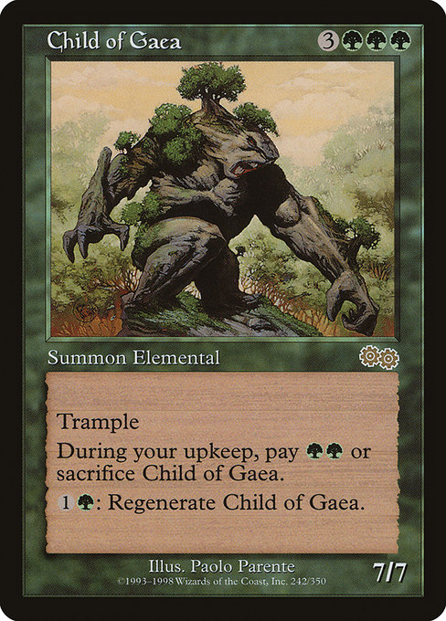 Child of Gaea - Urza's Saga Rare Card