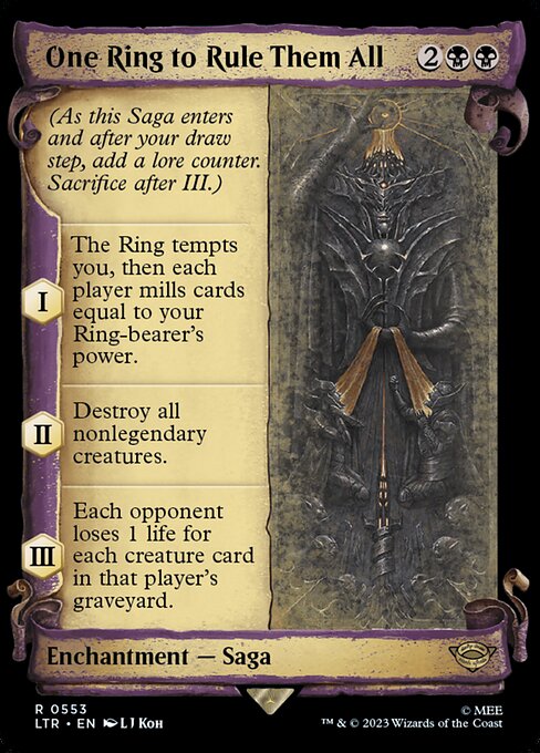 One Ring to Rule Them All - The Lord of the Rings: Tales of Middle-earth Rare Card