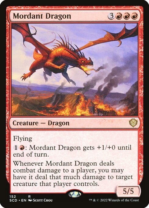Mordant Dragon - Starter Commander Decks Rare Card