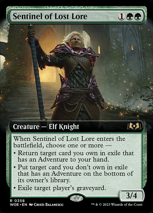 Sentinel of Lost Lore - Wilds of Eldraine Rare Card