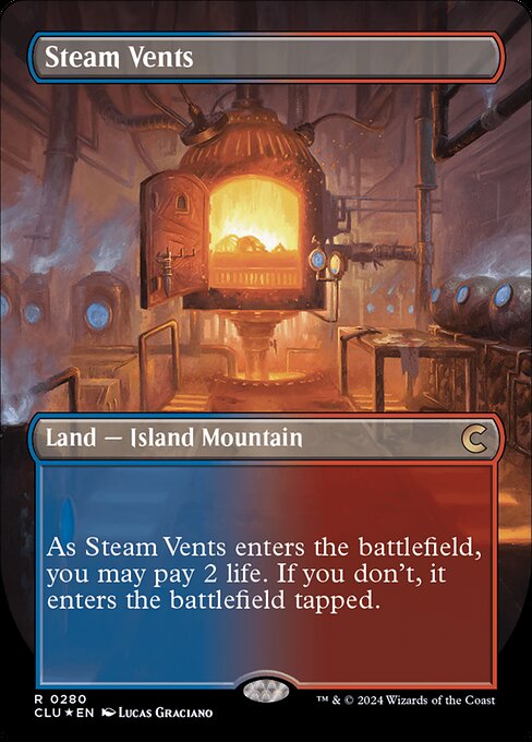 Steam Vents - Ravnica: Clue Edition Rare Card