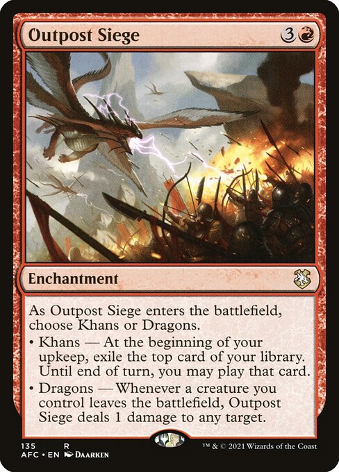 Outpost Siege - Forgotten Realms Commander Rare Card