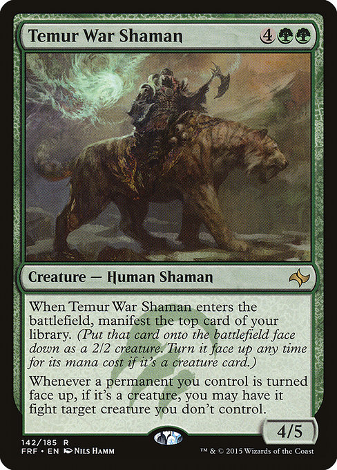 Temur War Shaman - Fate Reforged Rare Card