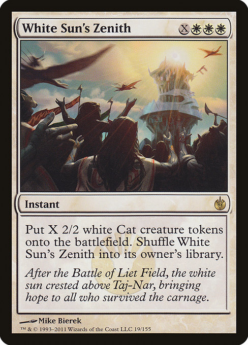 White Sun's Zenith - Mirrodin Besieged Rare Card