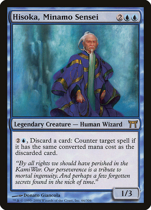 Hisoka, Minamo Sensei - Champions of Kamigawa Rare Card