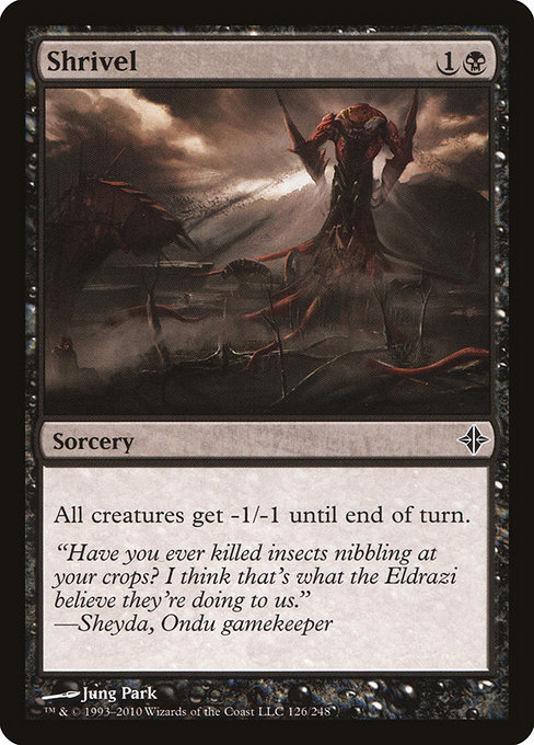 Shrivel - Rise of the Eldrazi Common Card