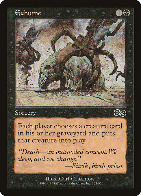 Exhume - Urza's Saga Common Card