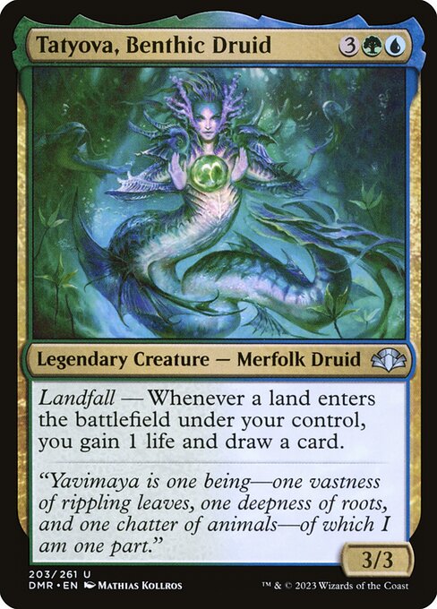Tatyova, Benthic Druid - Dominaria Remastered Uncommon Card