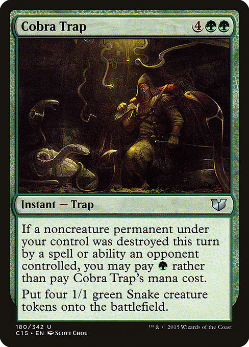 Cobra Trap - Commander 2015 Uncommon Card