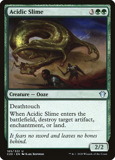 Acidic Slime - Commander 2020 Uncommon Card