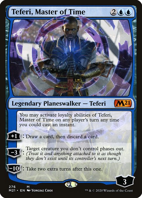 Teferi, Master of Time - Core Set 2021 Mythic Card