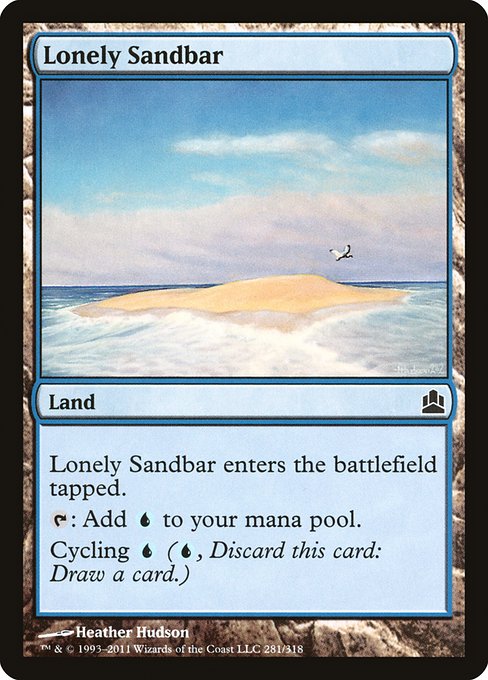 Lonely Sandbar - Commander 2011 Common Card