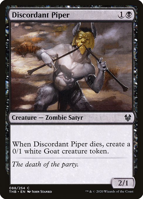 Discordant Piper - Theros Beyond Death Common Card