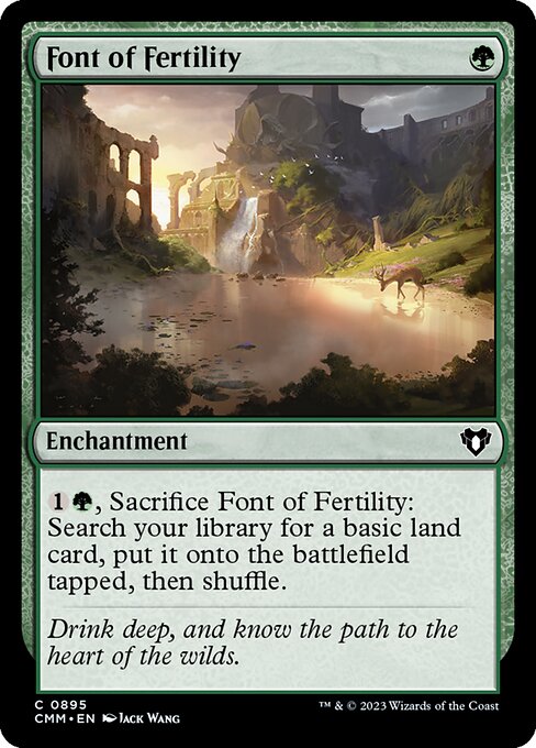 Font of Fertility - Commander Masters Common Card