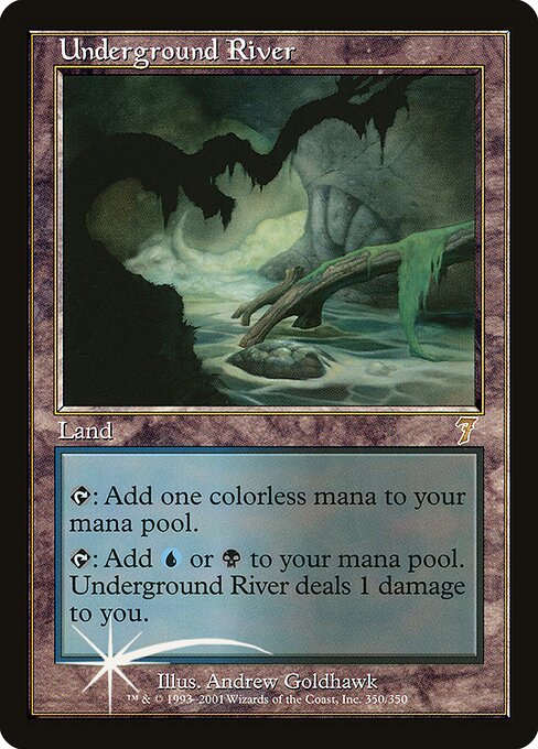 Underground River - Seventh Edition Rare Card