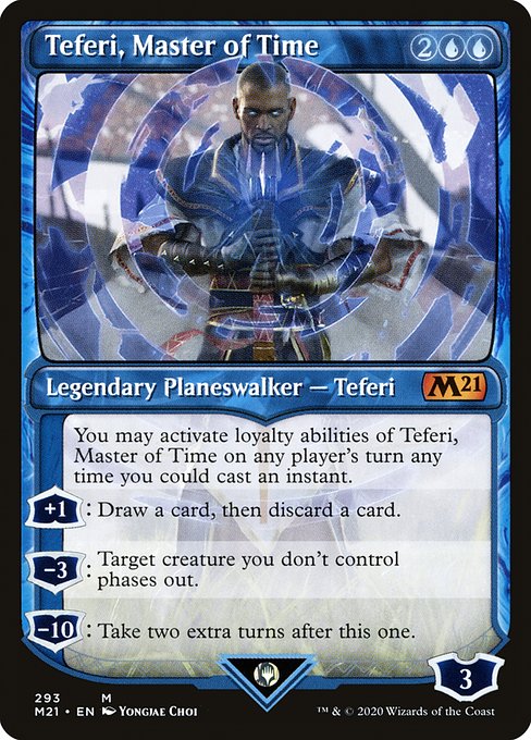 Teferi, Master of Time - Core Set 2021 Mythic Card