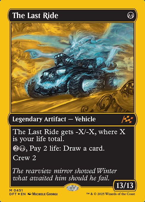 The Last Ride - Aetherdrift Mythic Card