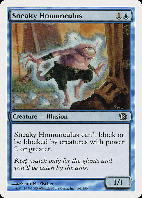 Sneaky Homunculus - Eighth Edition Common Card