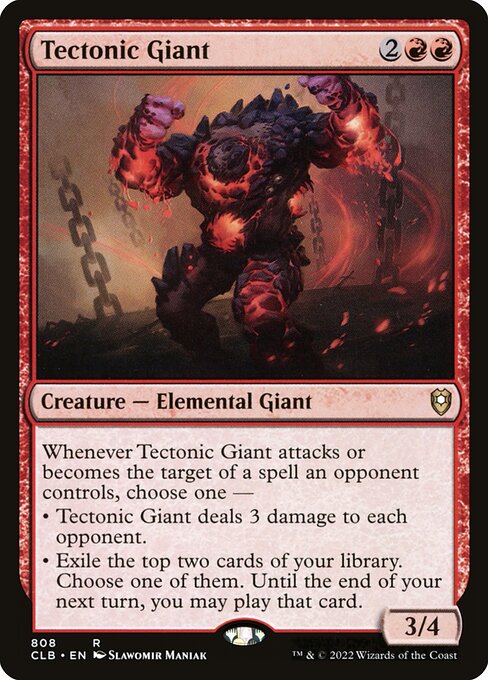 Tectonic Giant - Commander Legends: Battle for Baldur's Gate Rare Card