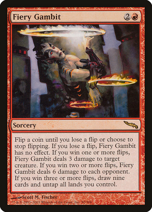 Fiery Gambit - Mirrodin Rare Card