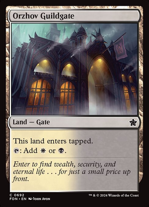 Orzhov Guildgate - Foundations Common Card