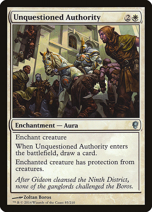 Unquestioned Authority - Conspiracy Uncommon Card