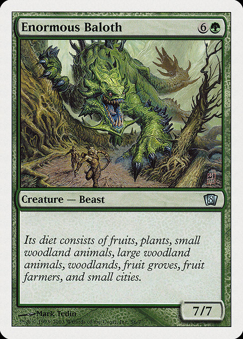 Enormous Baloth - Eighth Edition Uncommon Card