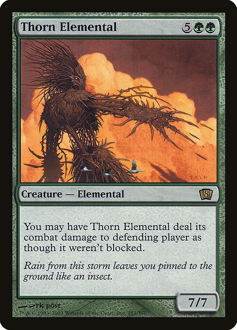 Thorn Elemental - Eighth Edition Rare Card