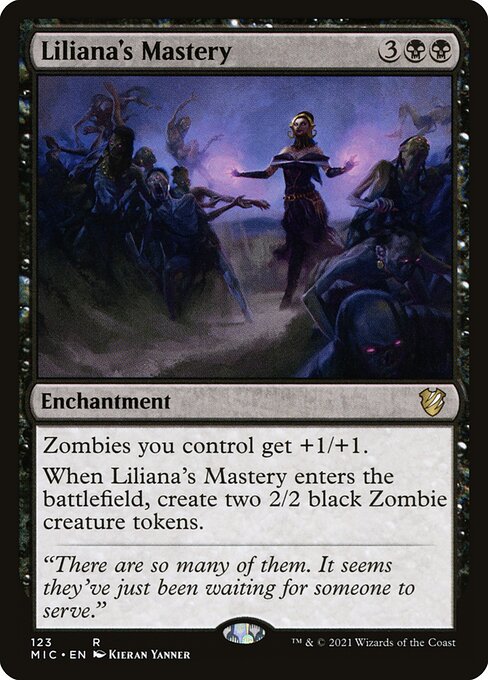 Liliana's Mastery - Midnight Hunt Commander Rare Card