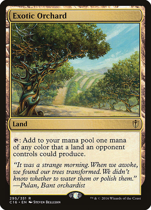 Exotic Orchard - Commander 2016 Rare Card