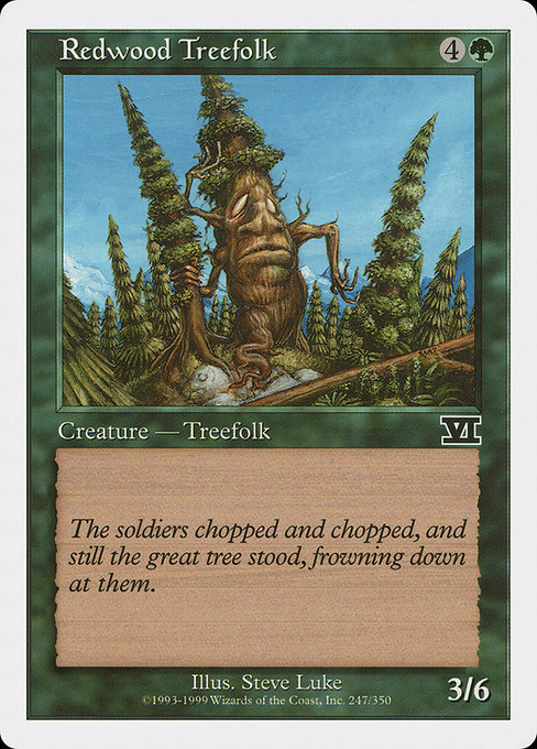 Redwood Treefolk - Classic Sixth Edition Common Card