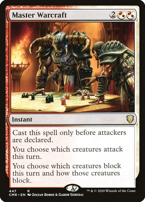 Master Warcraft - Commander Legends Rare Card