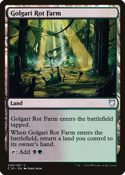 Golgari Rot Farm - Commander 2018 Uncommon Card