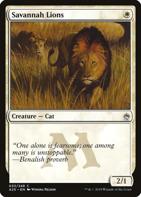 Savannah Lions - Masters 25 Common Card