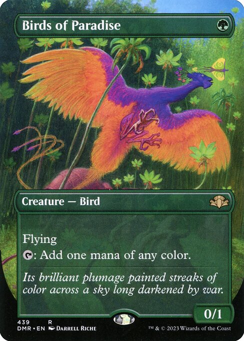 Birds of Paradise - Dominaria Remastered Rare Card