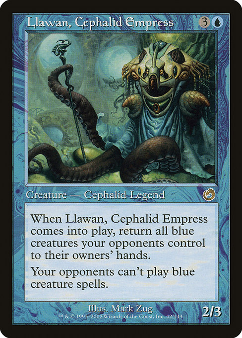 Llawan, Cephalid Empress - Torment Rare Card