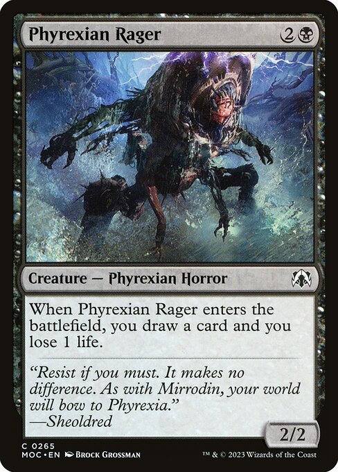 Phyrexian Rager - March of the Machine Commander Common Card