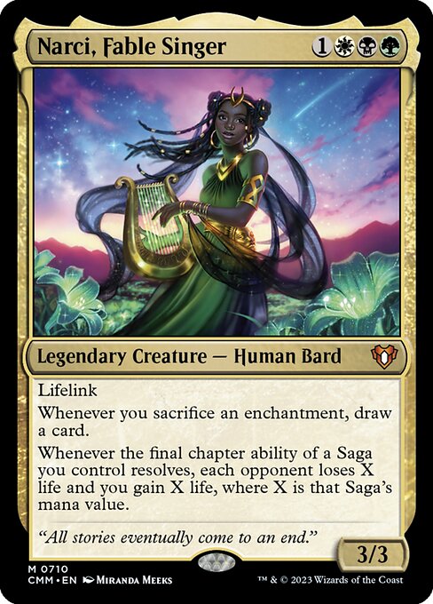 Narci, Fable Singer - Commander Masters Mythic Card
