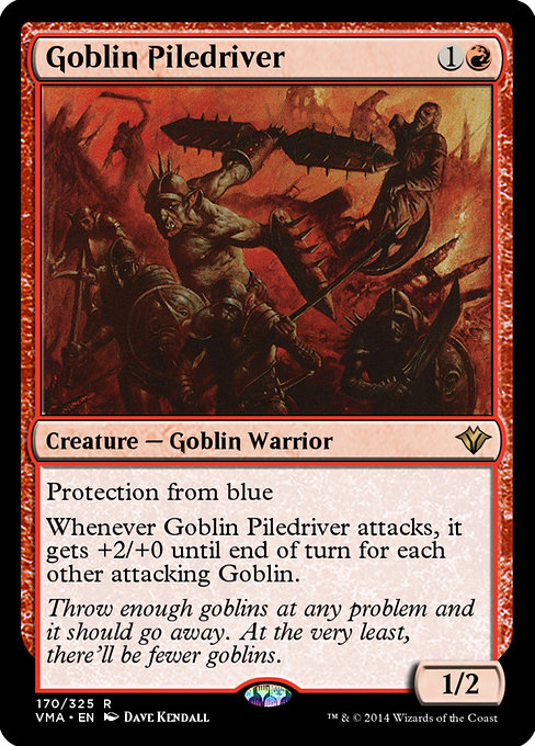 Goblin Piledriver - Vintage Masters Rare Card