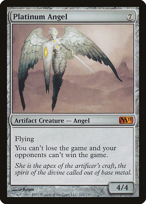 Platinum Angel - Magic 2011 Mythic Card