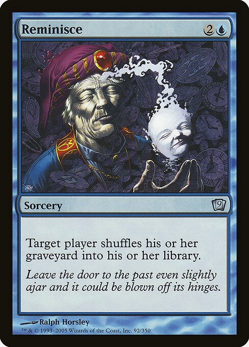Reminisce - Ninth Edition Uncommon Card