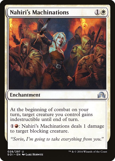 Nahiri's Machinations - Shadows over Innistrad Uncommon Card