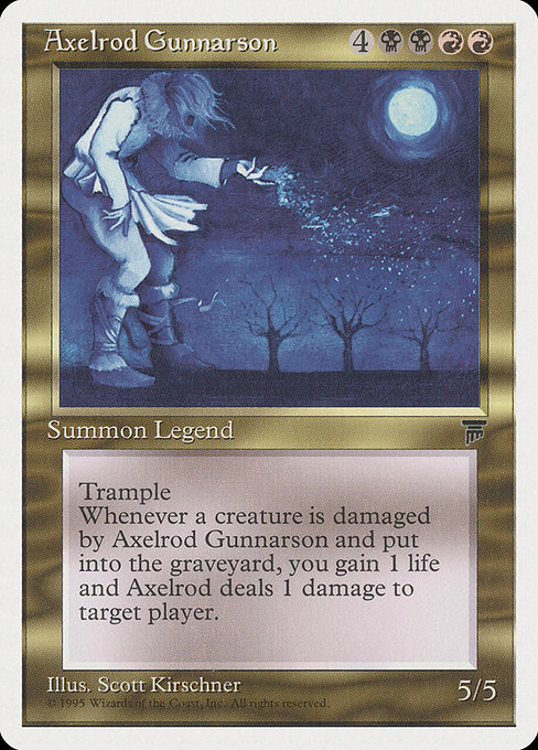Axelrod Gunnarson - Chronicles Rare Card