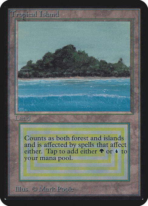 Tropical Island - Limited Edition Alpha Rare Card