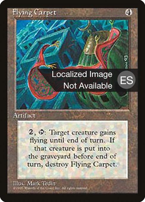 Flying Carpet - Fourth Edition Foreign Black Border Rare Card